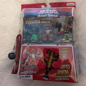 Legends of Akedo Beast Strike - Official Rules Claw Strike Starter Pack - 3 Mini